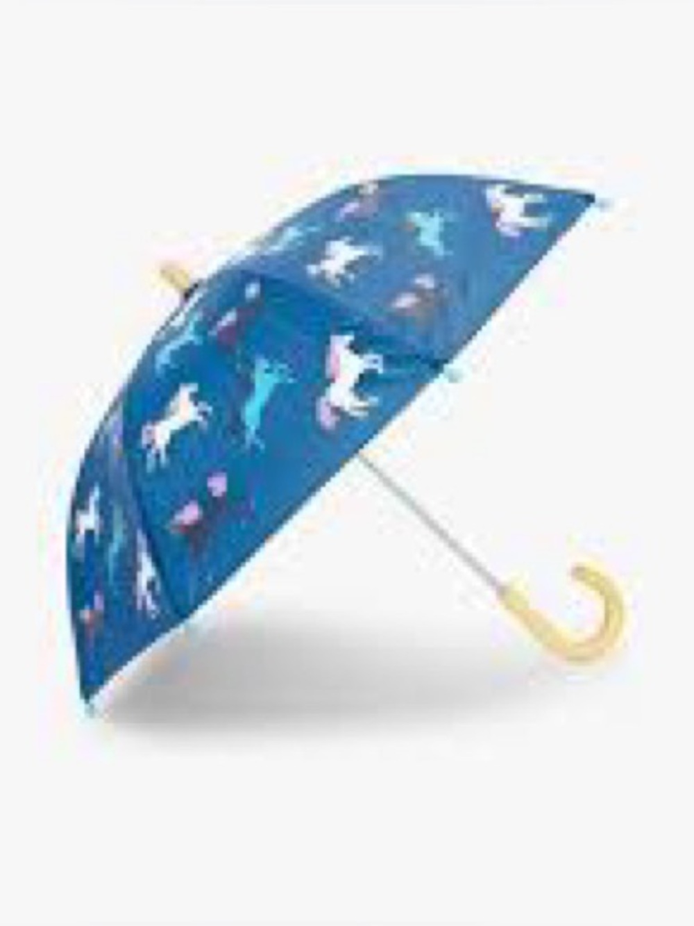 Hatley Blue Kids Umbrella with Colorful Unicorns
